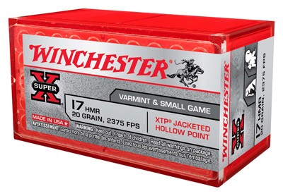 XTP JHP 2375FPS 50RD 20BX/CSWINCHESTER SUPER-X 17HMR 20GR