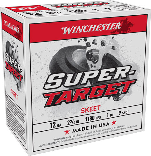 1OZ #9 1180FPS 250RD CASE LOTWINCHESTER TARGET 12GA 2.75"