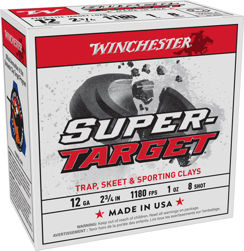 1OZ #8 1180FPS 250RD CASE LOTWINCHESTER TARGET 12GA 2.75"