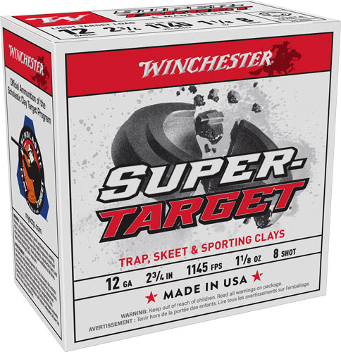 1-1/8OZ #8 1145FPS WINCHESTER TARGET 12GA 2.75"  (250 Round Case)