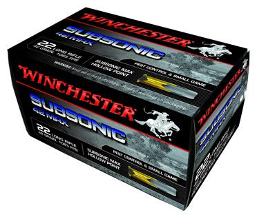 42GR. LEAD HP 50-PACK  <WIN AMMO SUBSONIC MAX .22LR