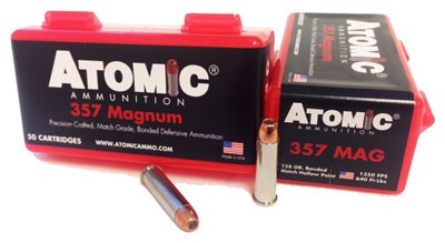 10BX/CS ATOMIC 357 MAG 158GR JHP  (50 Round Box)