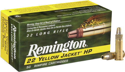 33GR TC LEAD-HP 50RD 100BX/CSREMINGTON YELLOW JACKET 22LR