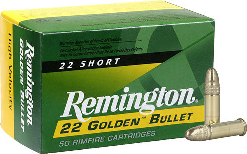 LEAD-RN HIGH-VEL 50RD 100BX/CSREMINGTON 22 SHORT 29GR PLATED