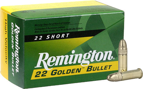 LEAD-RN HIGH-VEL 100RD 50BX/CSREMINGTON 22 SHORT 29GR PLATED