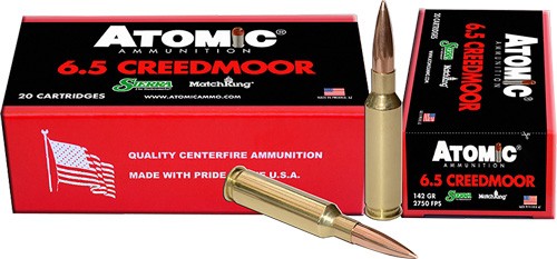 10BX/CS ATOMIC 6.5 CM MATCH 142GR HPBT  (20 Round Box)