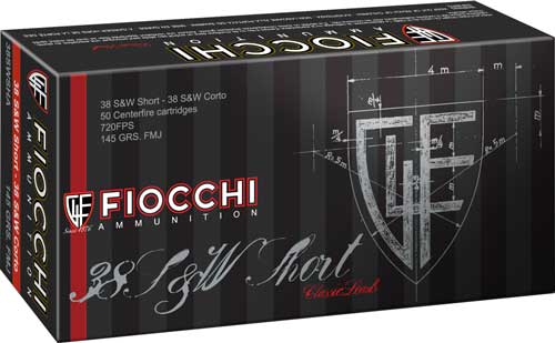 50RD 20BX/CSFIOCCHI 38 S&W SHORT 145GR FMJ