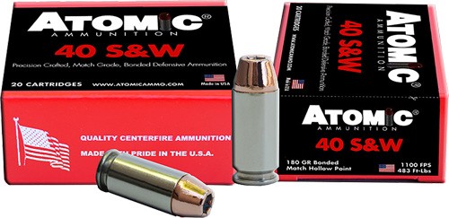 10BX/CS ATOMIC 40 S&W 180GR BONDED JHP  (20 Round Box)