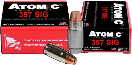 10BX/CS ATOMIC 357 SIG 147GR JHP  (20 Round Box)