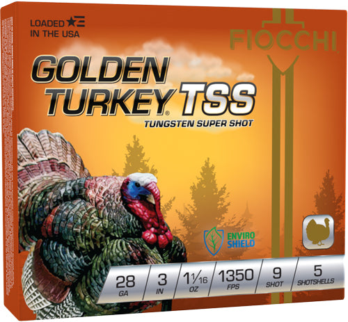 3" 1-1/16OZ #9 5RD 10BX/CSFIOCCHI GOLDEN TURKEY TSS 28GA