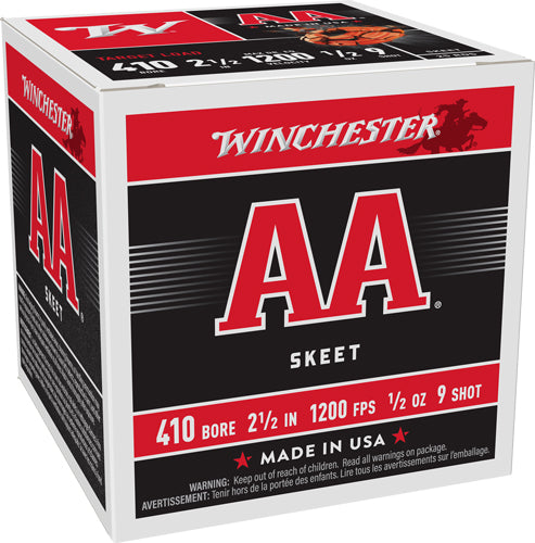 #9 1200FPS 250RD CASE LOTWINCHESTER AA 410 2.5" 1/2OZ