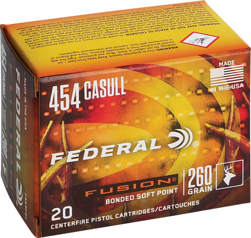 260GR FUSION 20RD 10BX/CSFEDERAL FUSION 454 CASULL