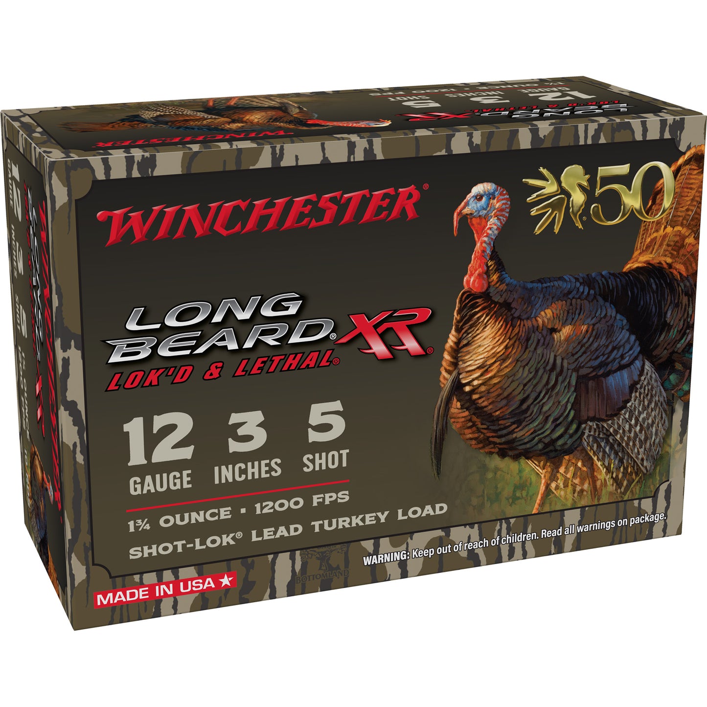 Win Lb Xr Trky 12ga 3" #5 1.75oz 10/