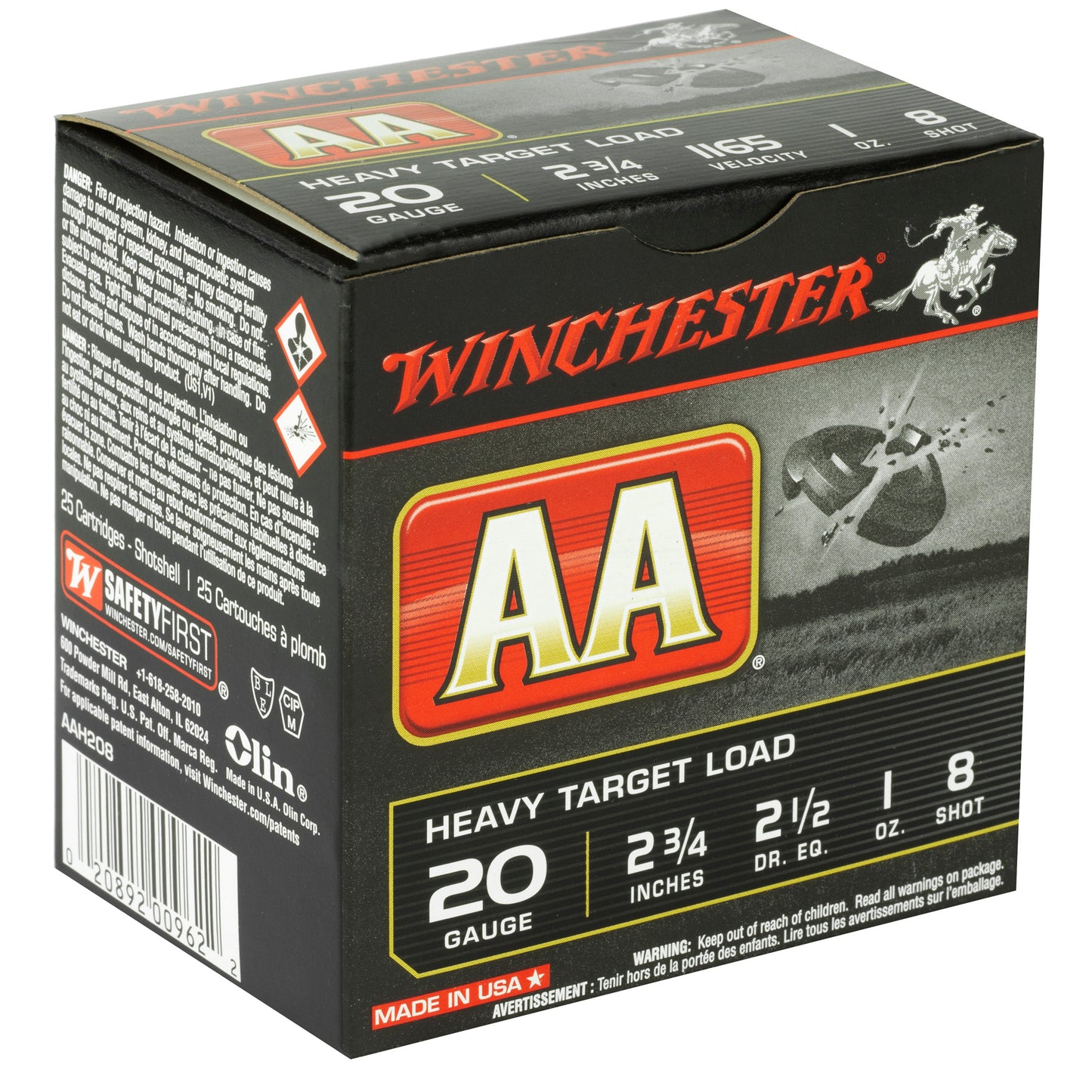 Win Aa Hvy Trgt 20ga 2.75" #8 25/250