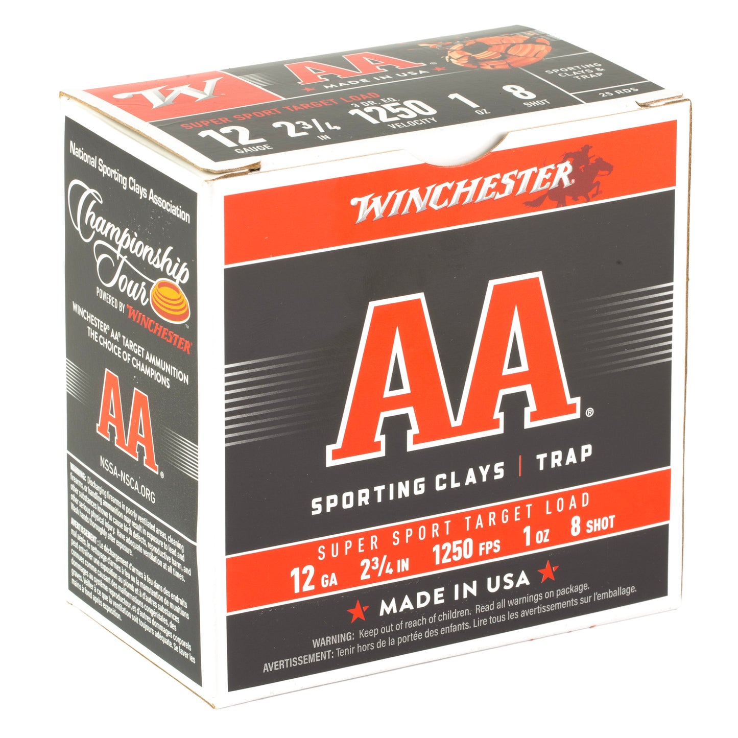 Winchester AA 12ga Super Sport 2-3/4" #8 25/250