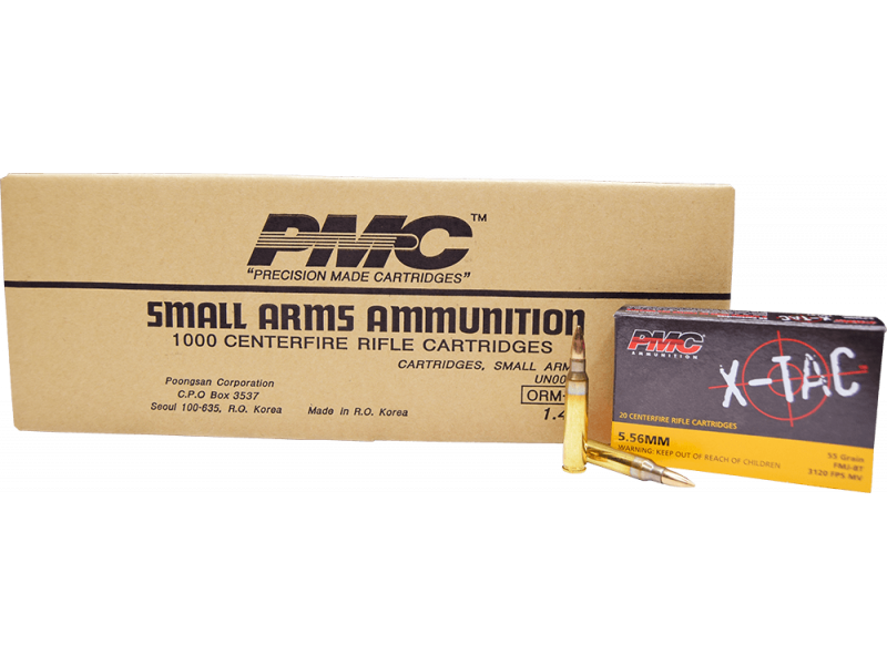 PMC X-TAC Battle Pack 5.56NATO Rifle Ammo - 55 Grain | FMJ-BT |