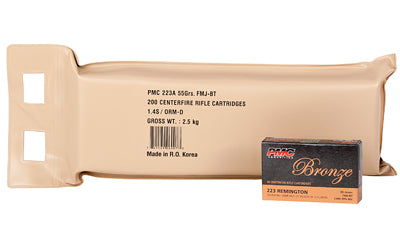 PMC, Bronze Battle Pack, .223 Remington, Rifle Ammo - 55 Grain | FMJ-BT |