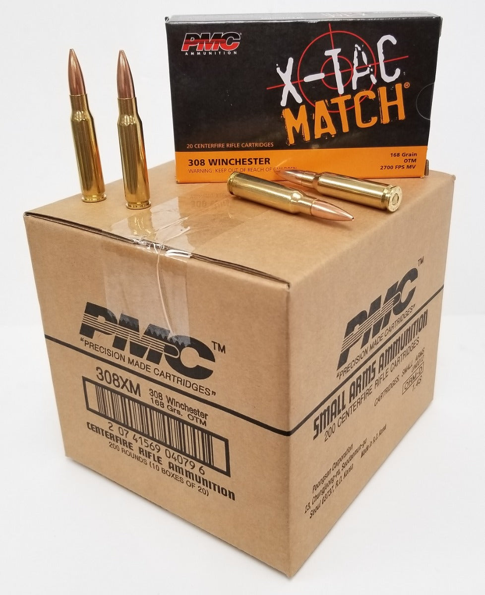 PMC X-TAC Match .308 Winchester Rifle Ammo - 168 Grain | OTM