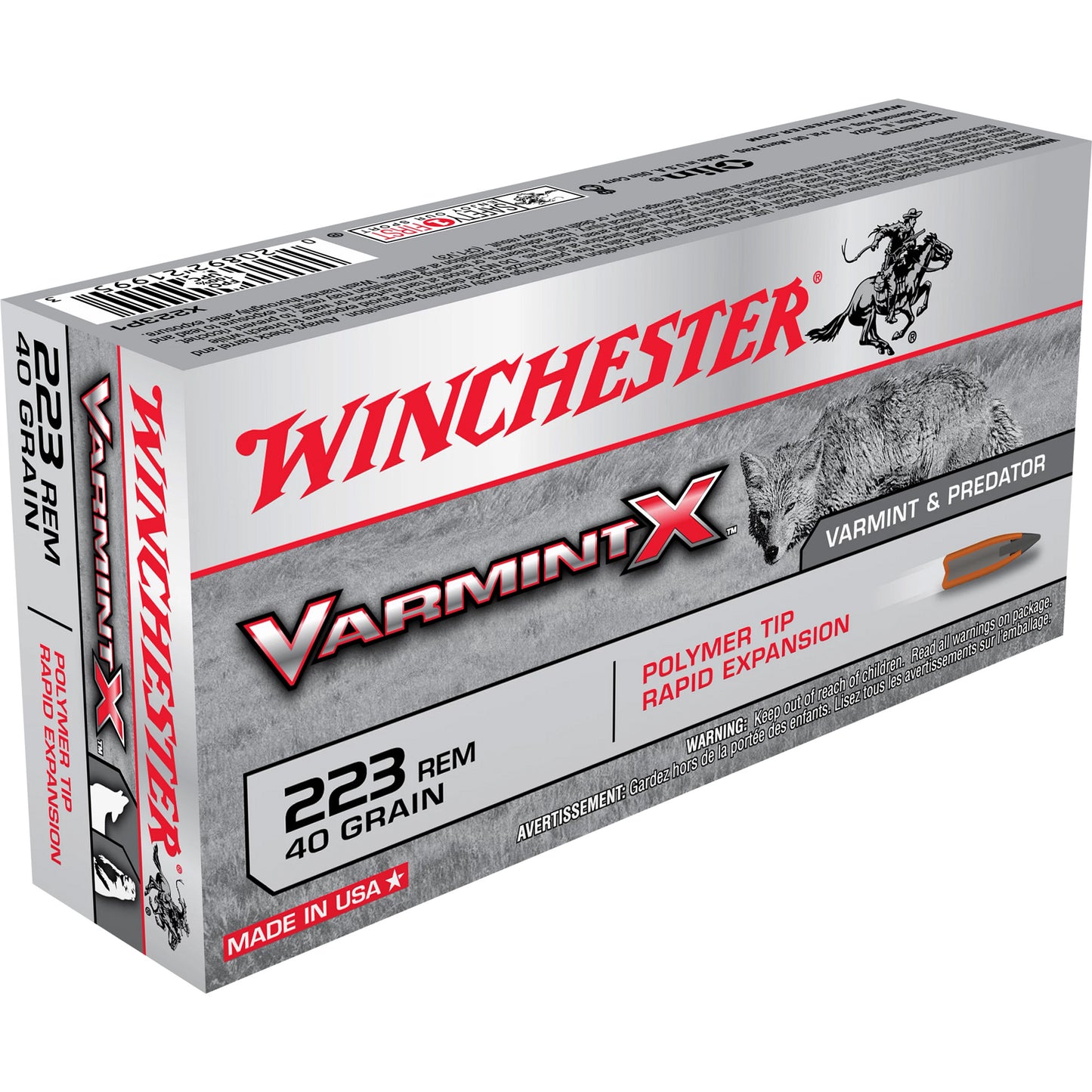 Win Varmint X 223 Rem 55gr 20/200