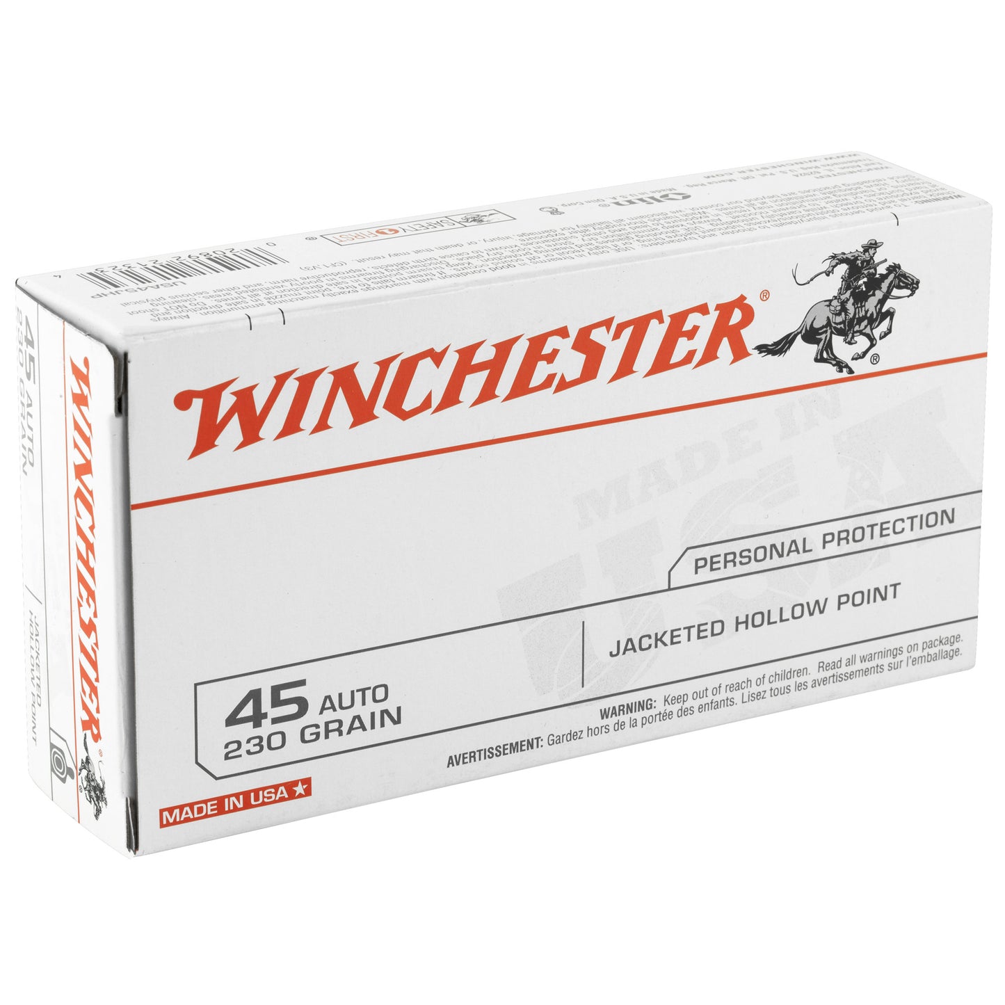 Win Usa 45acp 230gr Jhp 50/500