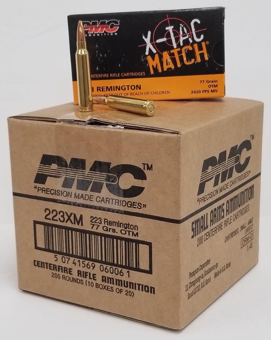 PMC X-TAC Match .223 Remington Rifle Ammo - 77 Grain | OTM |