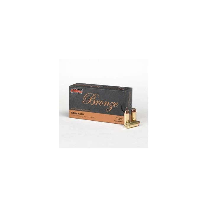 PMC Bronze 10mm Handgun Ammo - 200 Grain | FMJ-TC