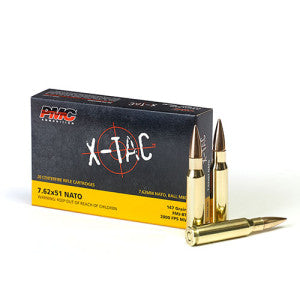 PMC X-TAC 7.62NATO Rifle Ammo - 147 Grain | FMJ-BT