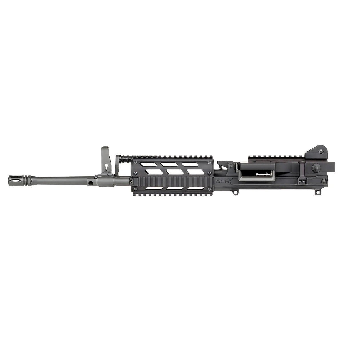 FightLite MCR DUAL-FEED AR-15 Upper Assembly - Black | 5.56 NATO | 16.25” Quick-Change Barrel | Accepts AR-15 Magazines & M27 Linked Ammo | 1913 Picatinny Rail-Interface System