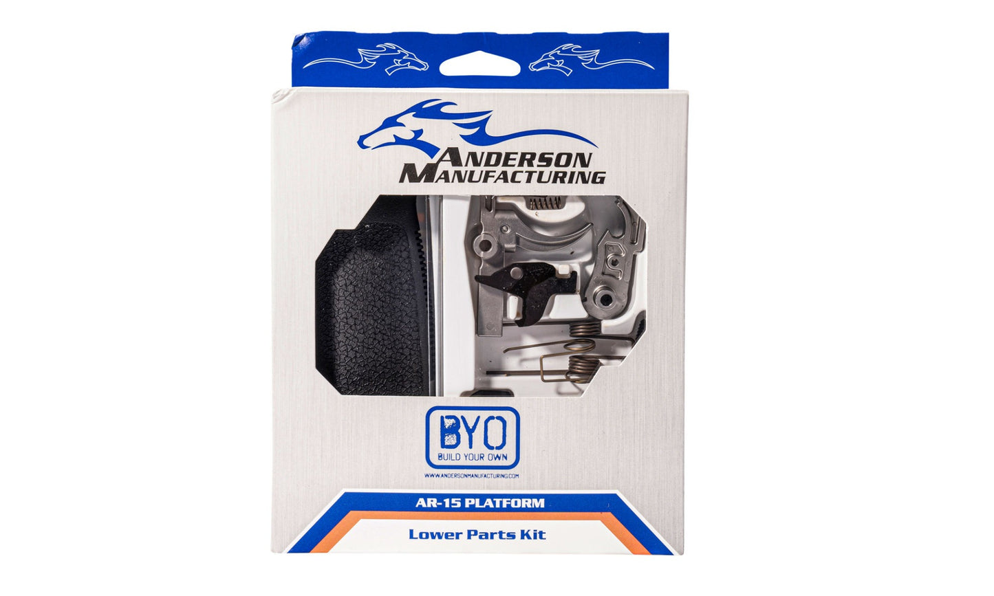 Anderson AR15 Lower Parts Kit - Black | Premium | Magpul MOE Grip | B.A.D Lever