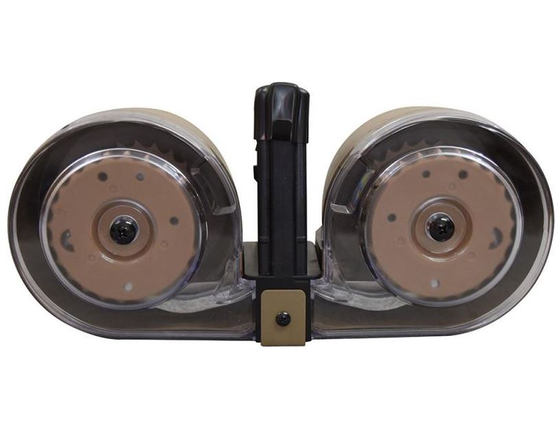 RWB AR-15 .223/5.56 Dual Drum Magazine - Desert Tan | 100rd | Gen 2