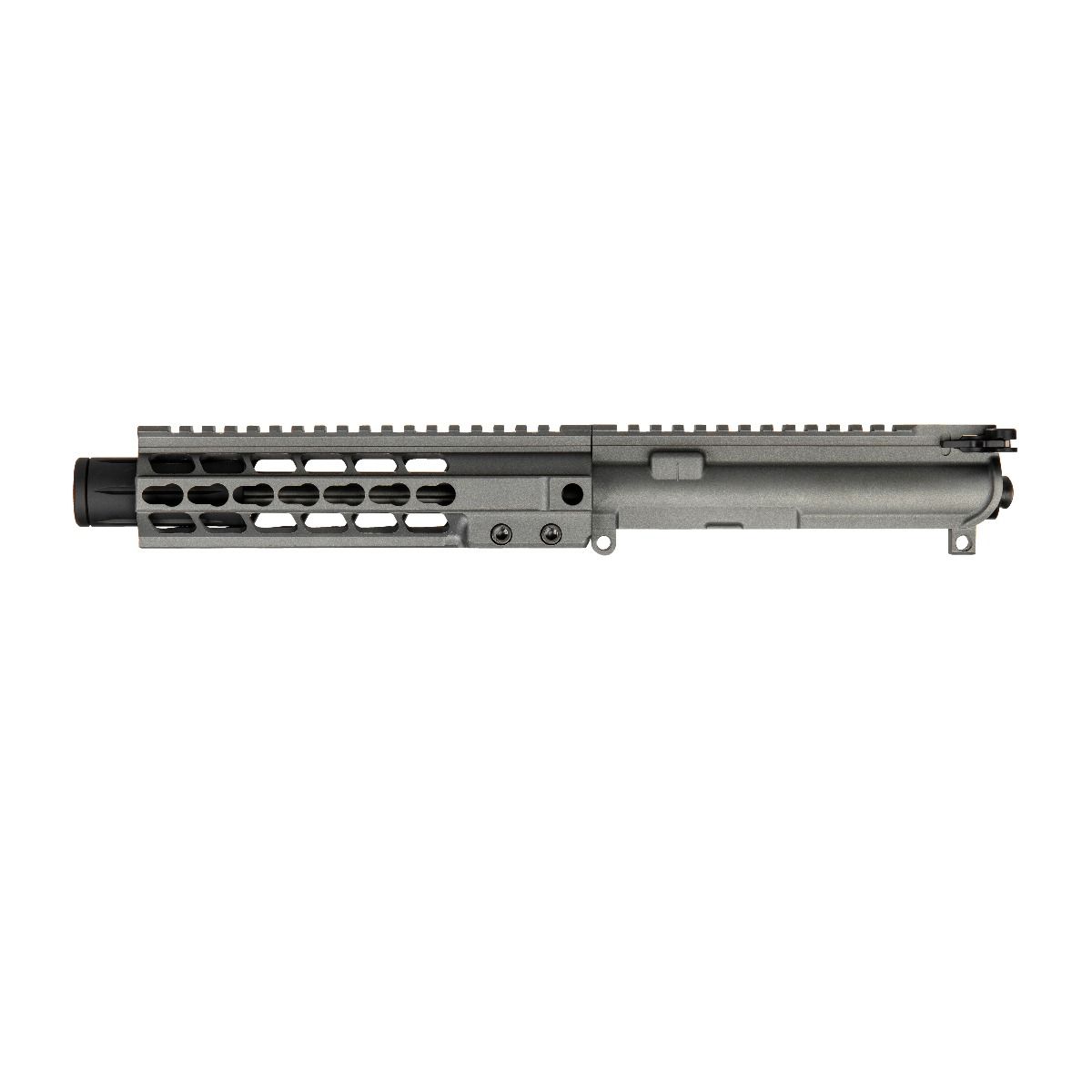 Brigade MFG Complete AR15 Upper Assembly - Tungsten | 9mm | 9" Barrel | 8" Brigade U-LOK Rail | w/ Mini Can