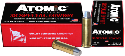 125GR LEAD-RNFP 50RD 10BX/CSATOMIC COWBOY 38 SPECIAL