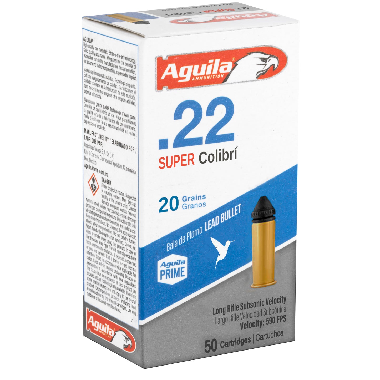 Aguila 22lr Sup Colibri 20gr 50/1000