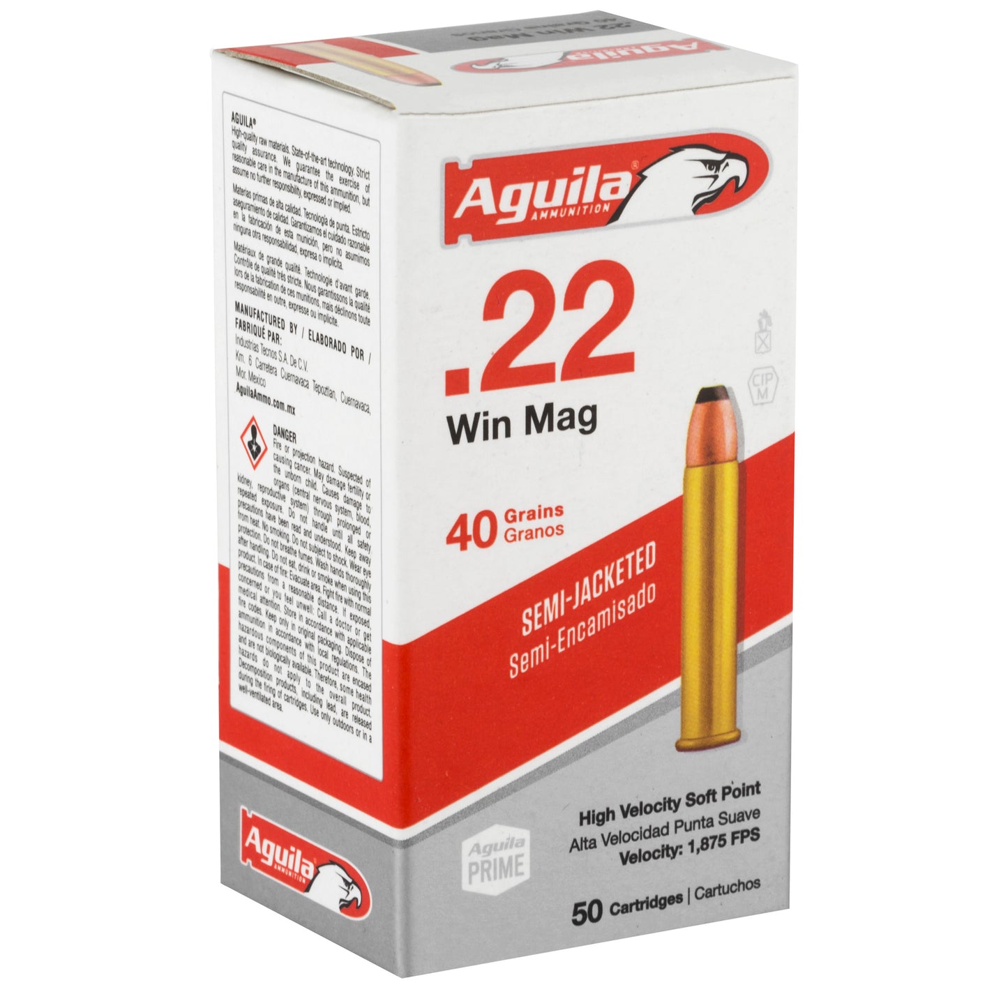 Aguila 22wmr 40gr Sp 50/1000