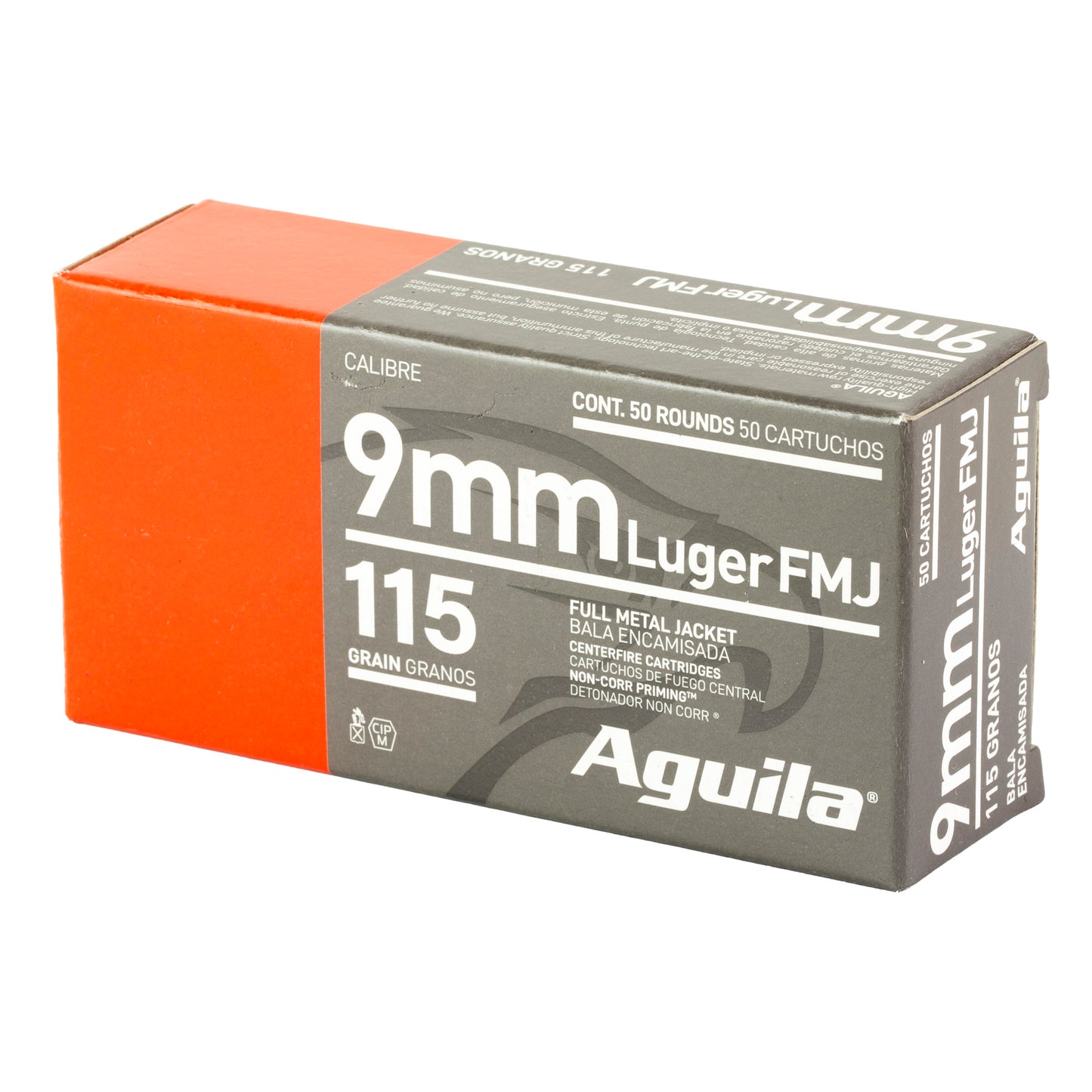 Aguila, 9mm, 115 Grain | FMJ |  (50 Round Box)