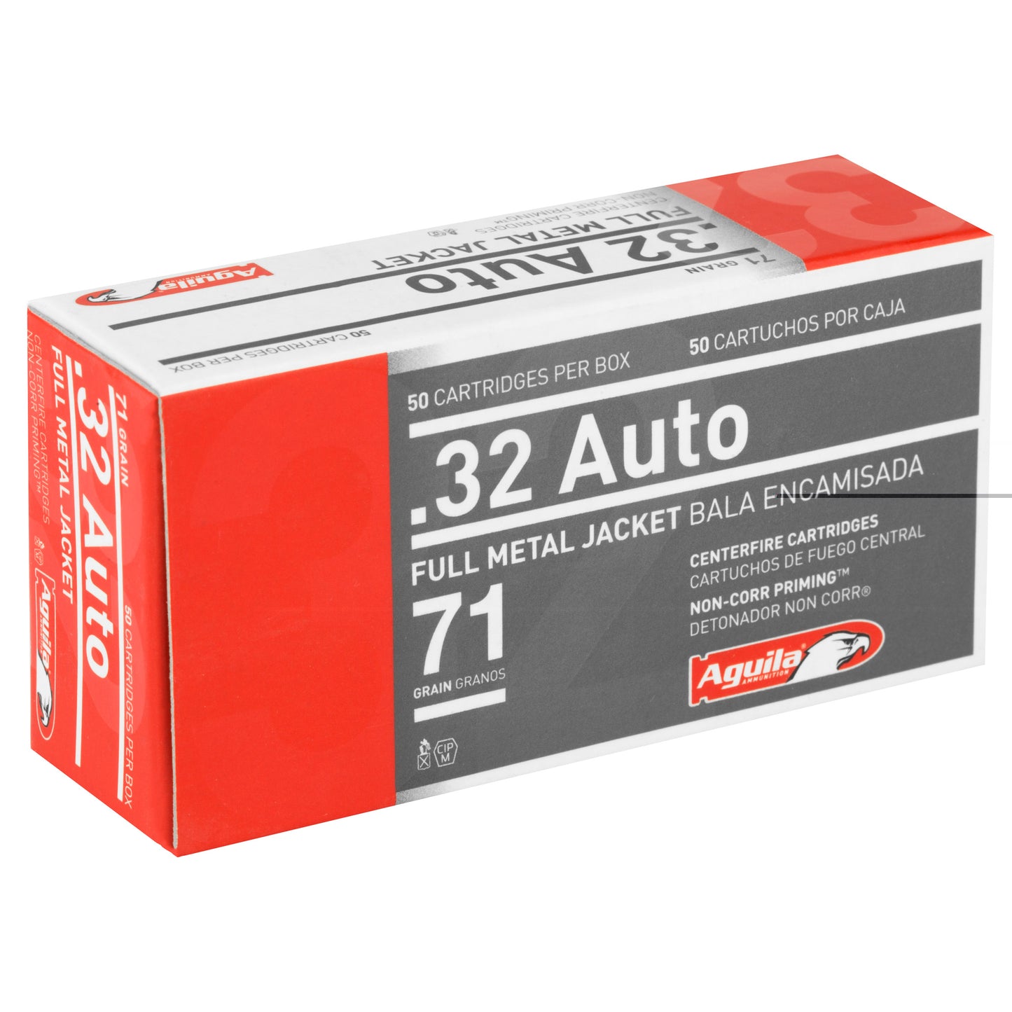 Aguila Ammunition, Pistol, 32 ACP, 71 Grain | FMJ |  (50 Round Box)