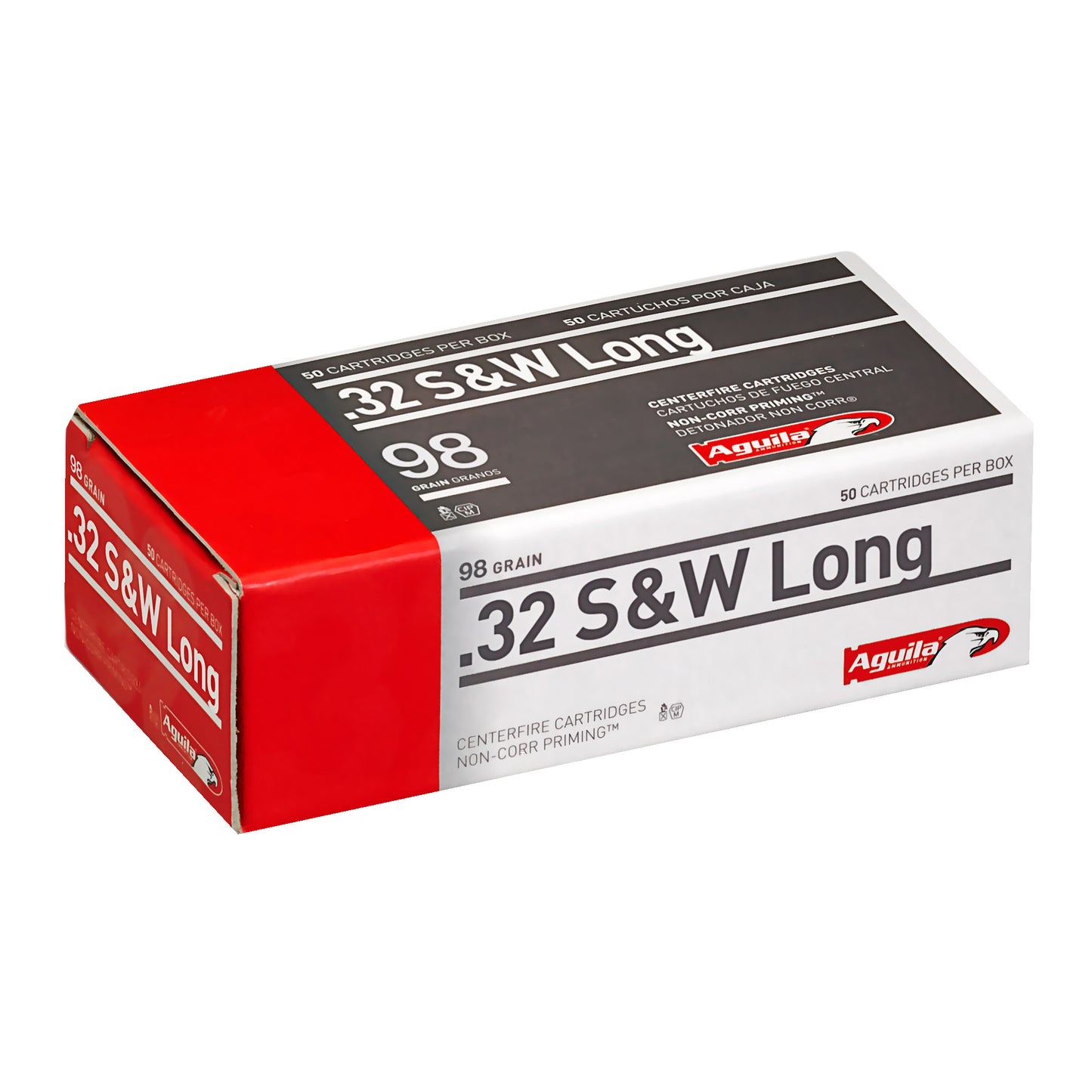 Aguila 32 S&W Long 98gr Lead Round Nose (50 Round Box)