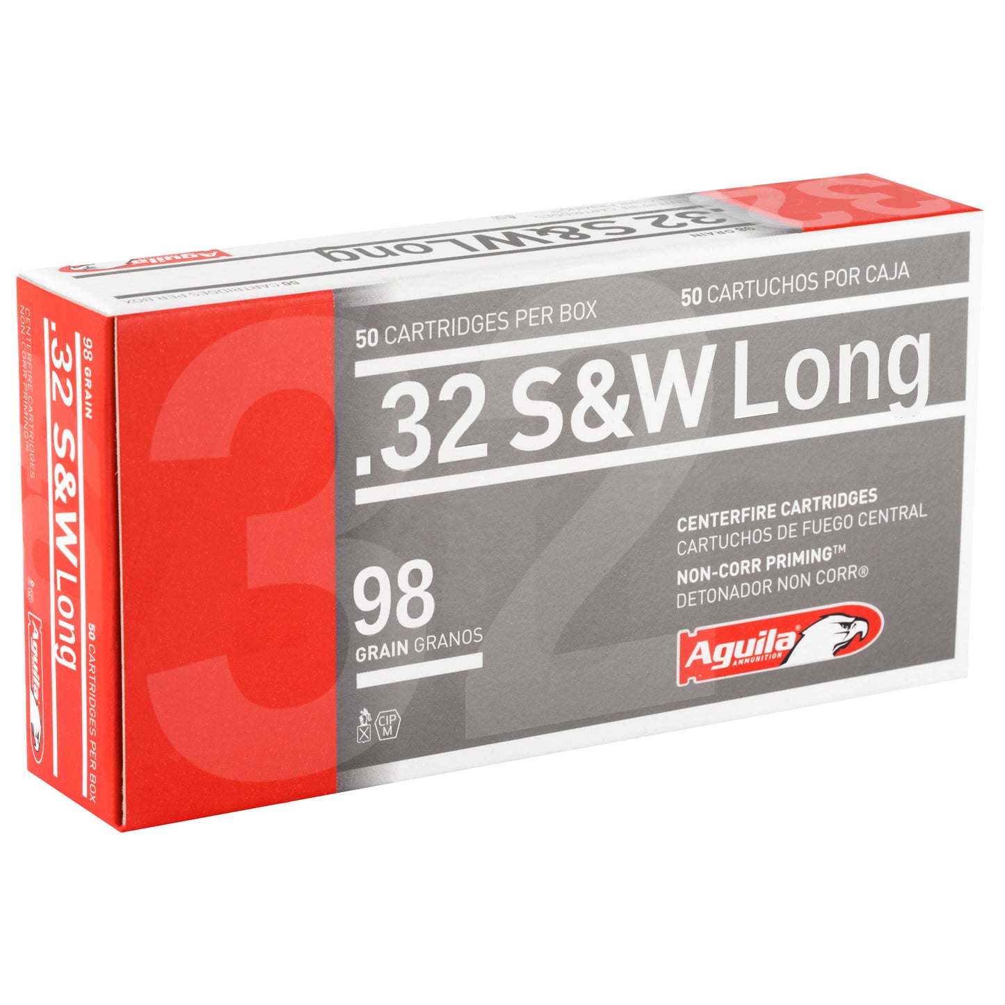 Aguila 32 S&W Long 98gr Lead Round Nose (50 Round Box)