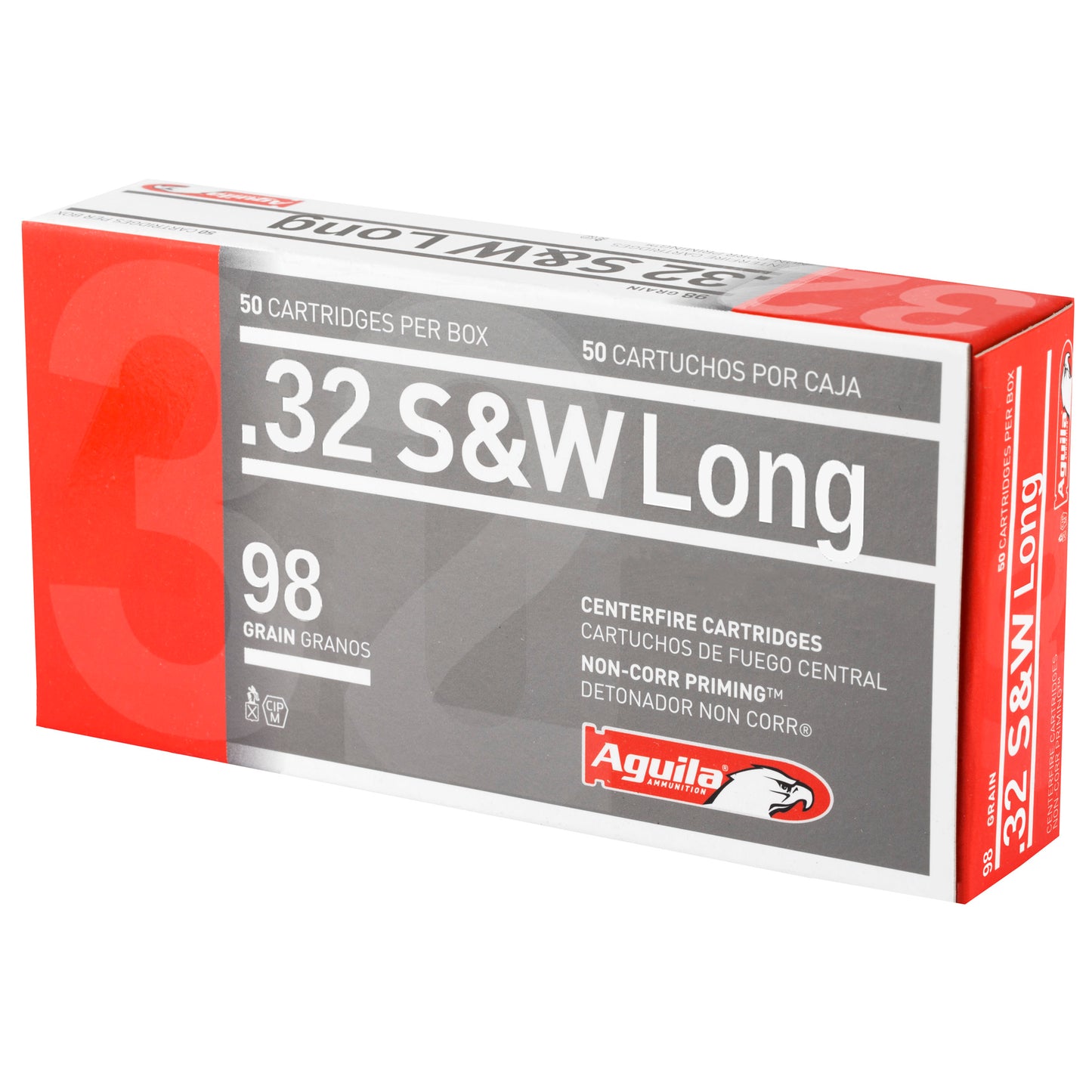 Aguila 32 S&W Long 98gr Lead Round Nose (50 Round Box)