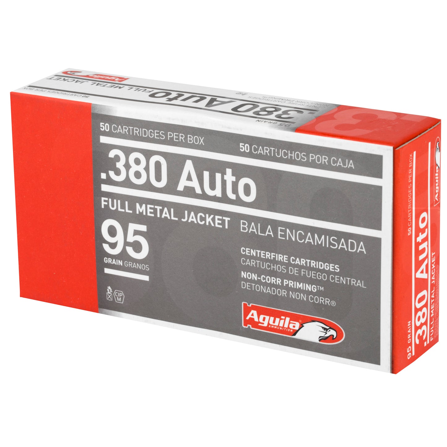 Aguila, 380 ACP, 95 Grain | FMJ |  (50 Round Box)