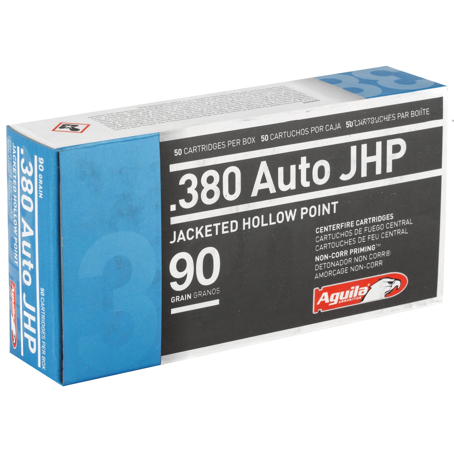 Aguila, 380 ACP, 90 Grain | JHP |  (50 Round Box)