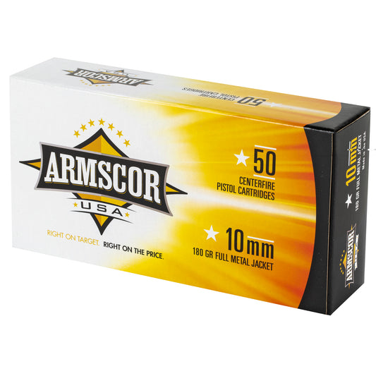 Armscor 10mm 180 Grain |FMJ| (50 Round Box)