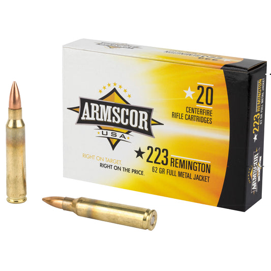 Armscor, .223 Rem, 62 Grain | FMJ |  (20 Round Box)