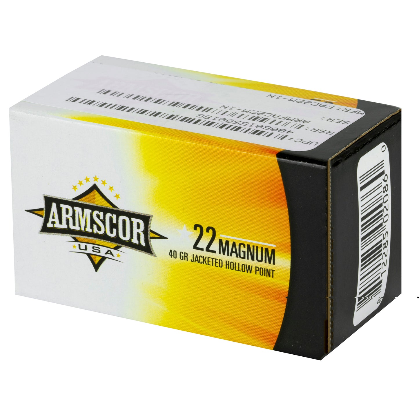 Armscor 22 WMR 40Gr, Jacketed Hollow Point JHP (50 Round Box)