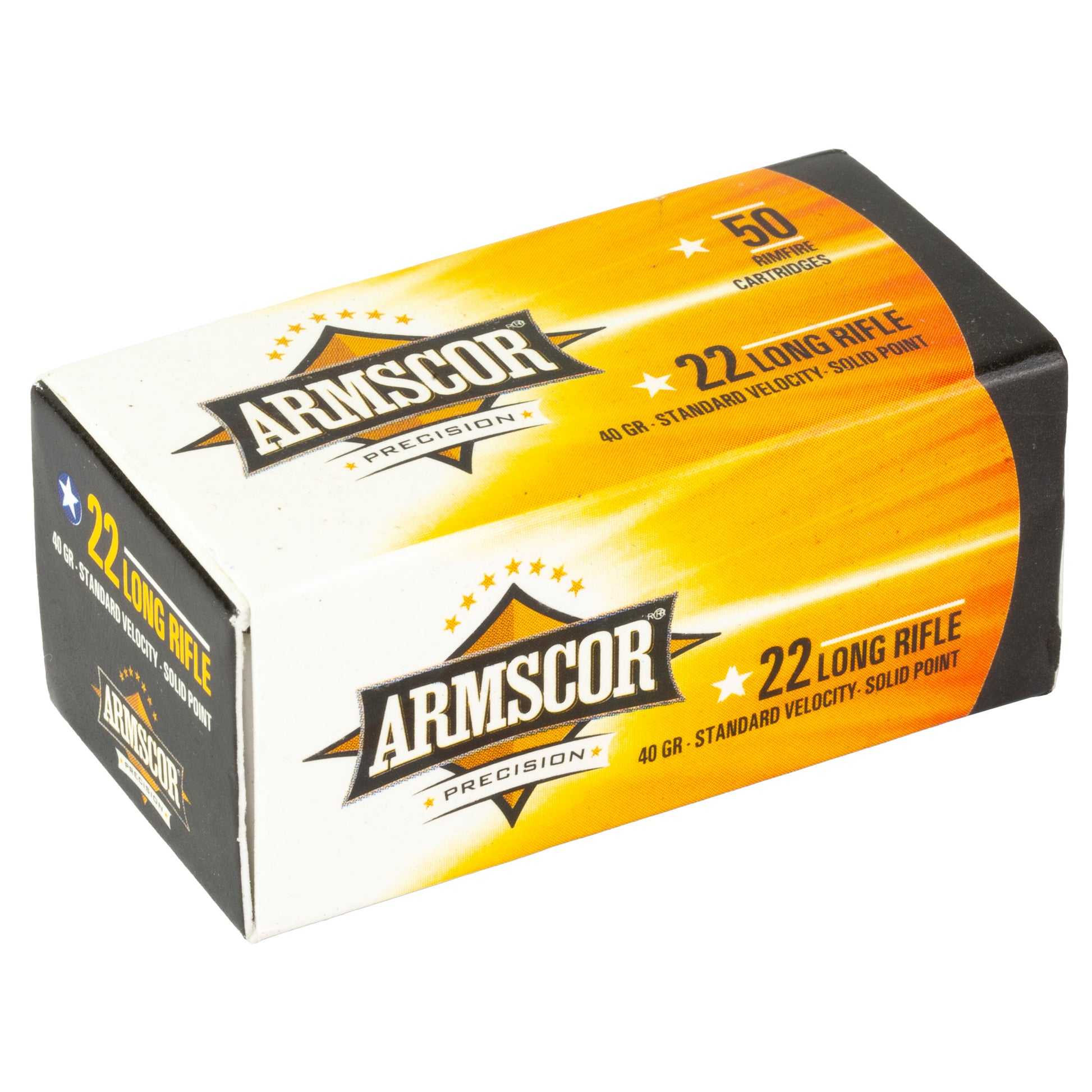 Armscor, Ammo, 22 LR, 40Gr, Solid Point, Standard Velocity, 50 Round Box