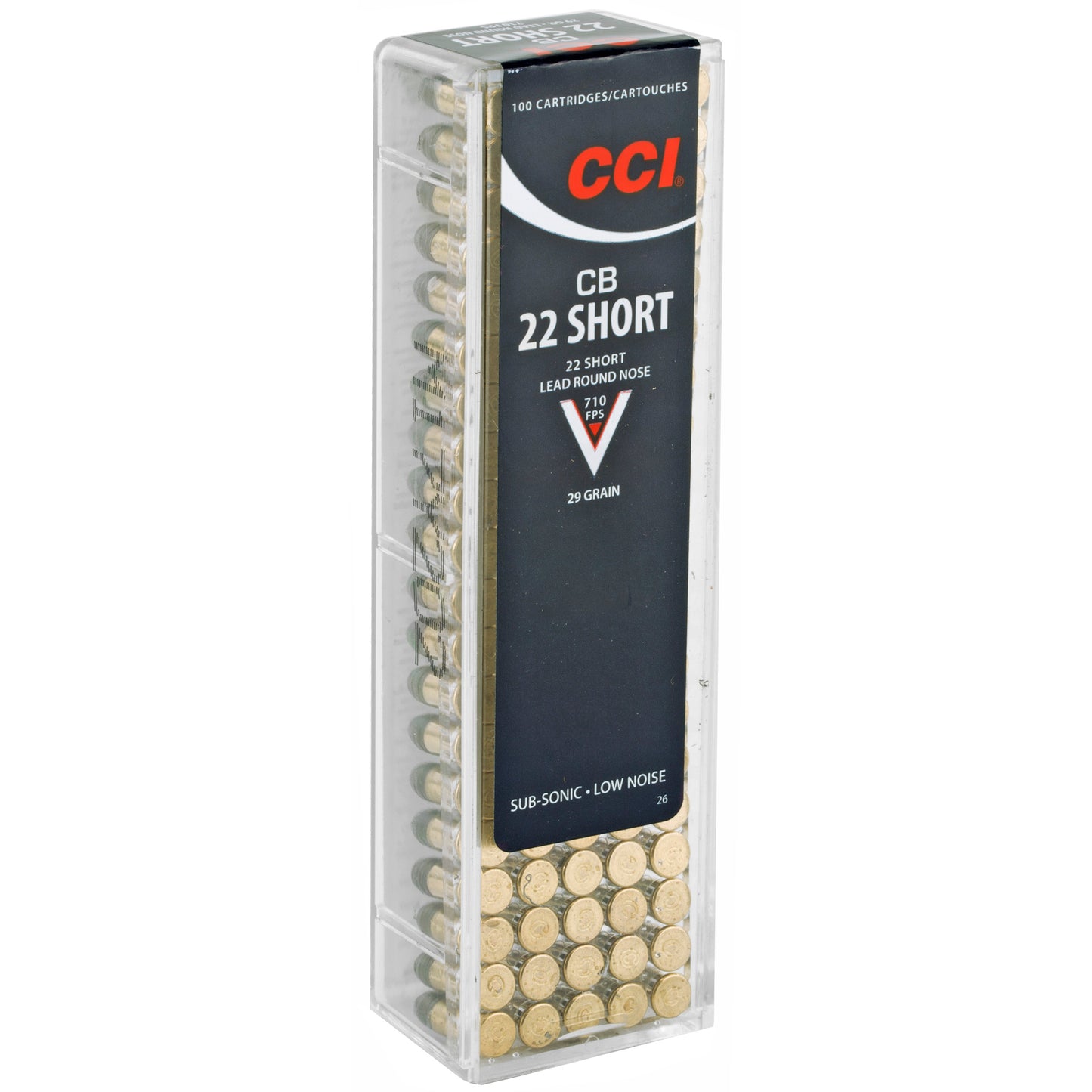 CCI 22 Short Conical Ball, 29 Grain (100 Round Box)