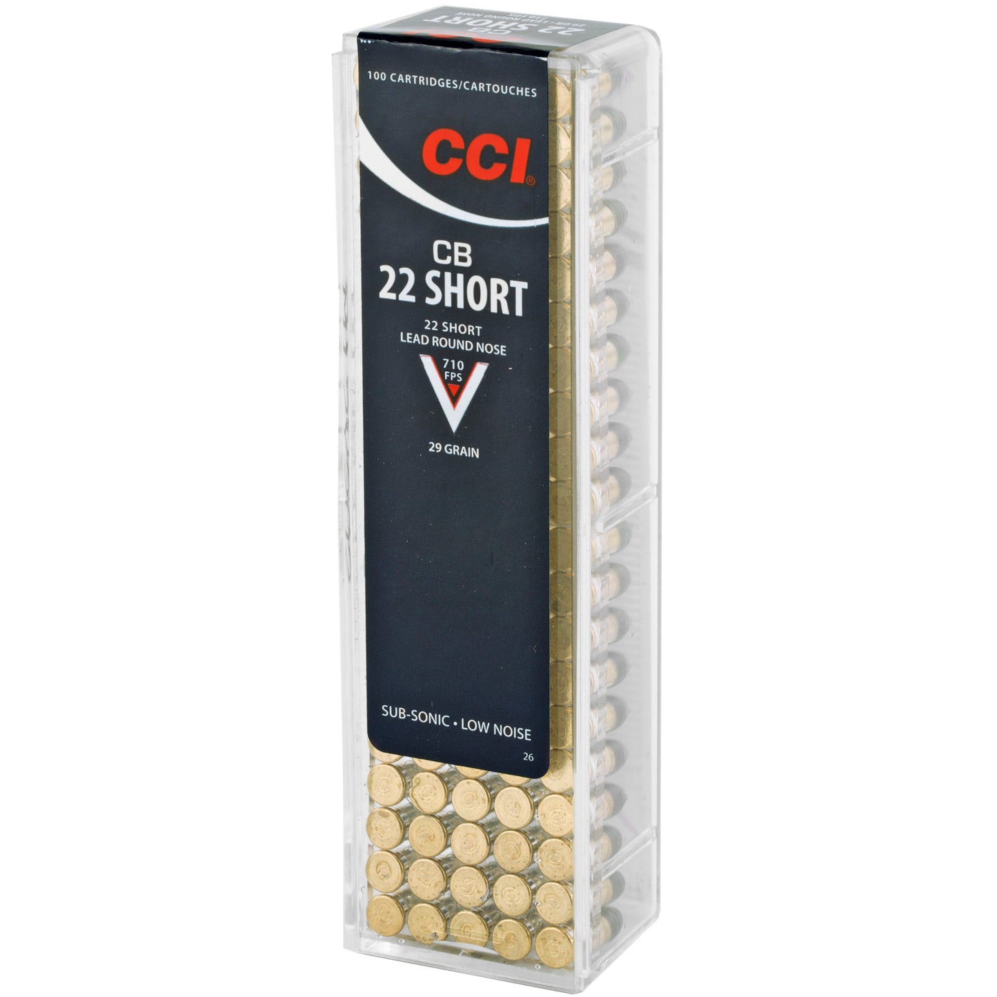 CCI 22 Short Conical Ball, 29 Grain (100 Round Box)