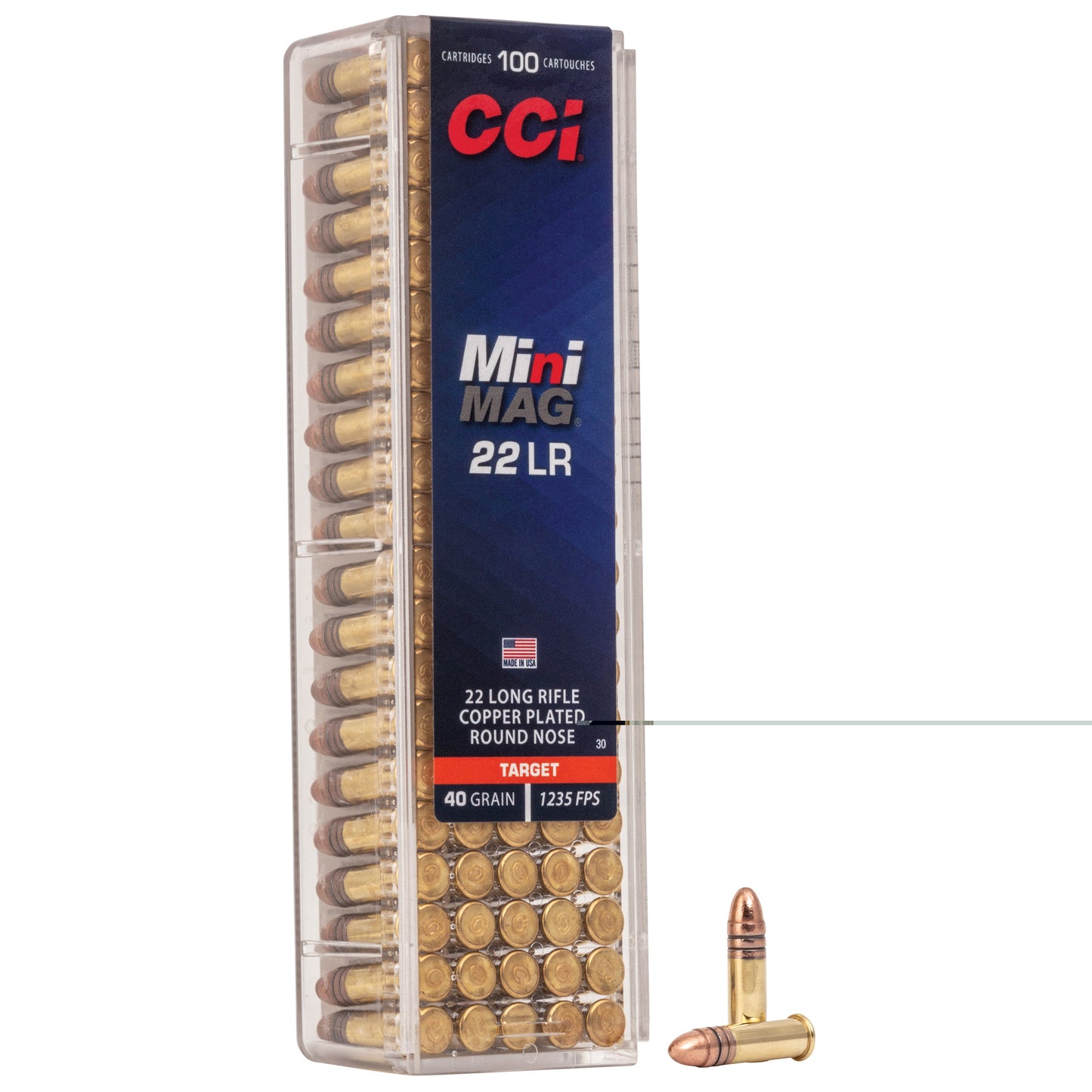 CCI Mini Mag 22 Long Rifle, 30Gr High Speed (100 Round Box)