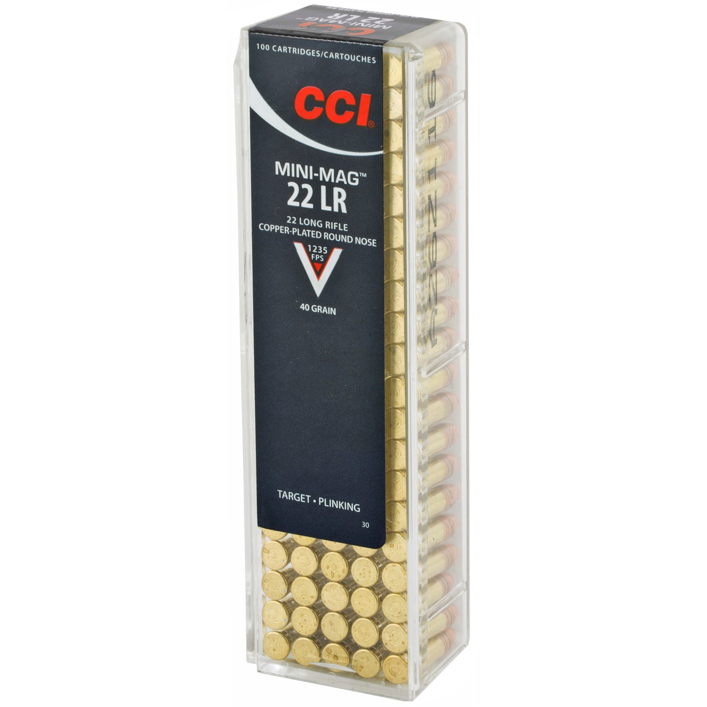 CCI Mini Mag 22 Long Rifle, 30Gr High Speed (100 Round Box)