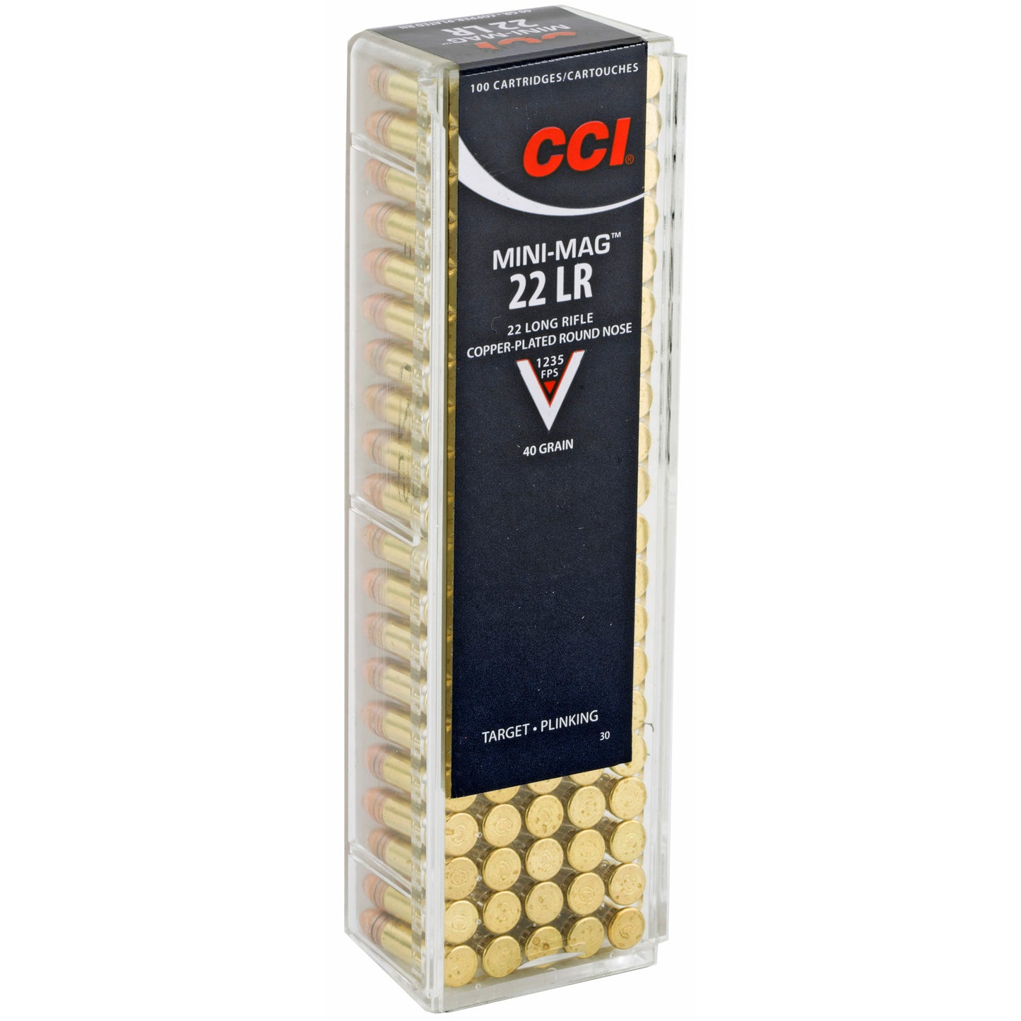 CCI Mini Mag 22 Long Rifle, 30Gr High Speed (100 Round Box)